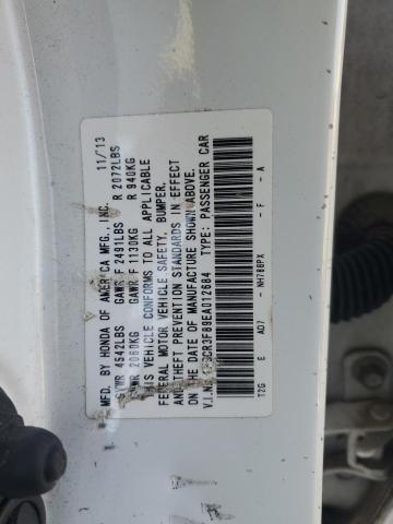 1HGCR3F89EA012684 - 2014 HONDA ACCORD EXL أبيض صورة 12