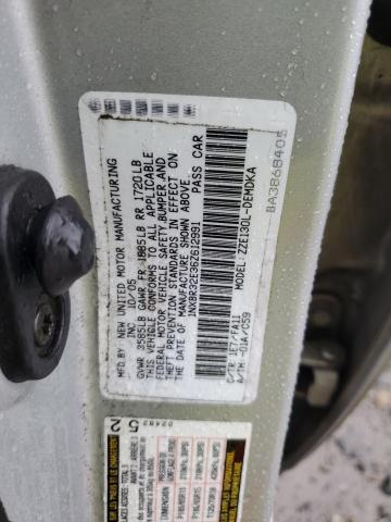 1NXBR32E36Z612991 - 2006 TOYOTA COROLLA CE SILVER photo 12