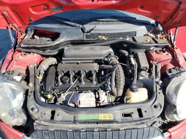 WMWMF73549TW87444 - 2009 MINI COOPER S წითელი ფოტო 11