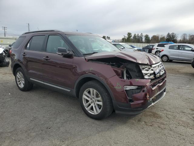 1FM5K8D85JGA51044 - 2018 FORD EXPLORER XLT Бордовый фото 4