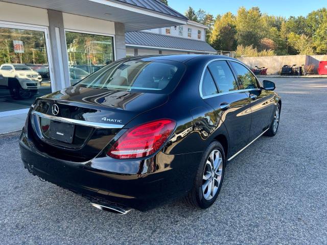 55SWF4KB6HU180997 - 2017 MERCEDES-BENZ C 300 4MATIC BLACK photo 4