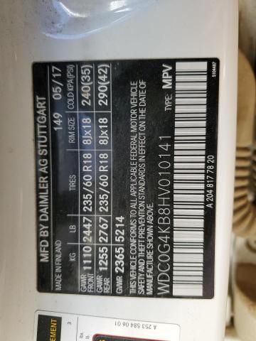 WDC0G4KB8HV010141 - 2017 MERCEDES-BENZ GLC 300 4MATIC WHITE photo 13