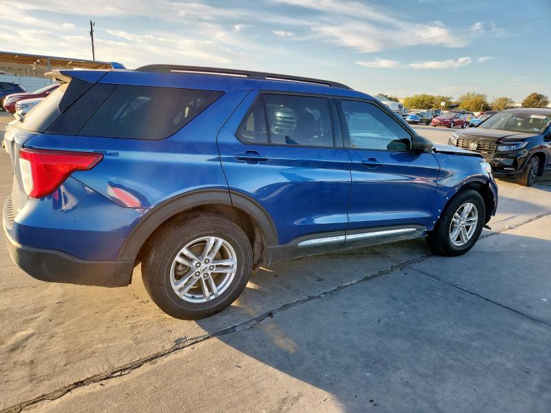 1FMSK7DH6LGB92995 - 2020 FORD EXPLORER XLT BLUE photo 3