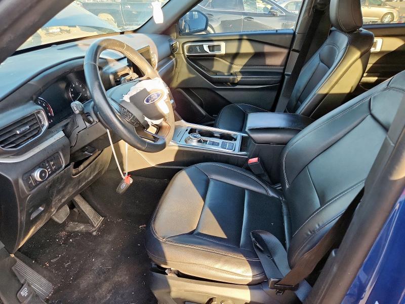 1FMSK7DH6LGB92995 - 2020 FORD EXPLORER XLT BLUE photo 7