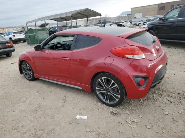 KMHTC6AE3GU278858 - 2016 HYUNDAI VELOSTER TURBO RED photo 2