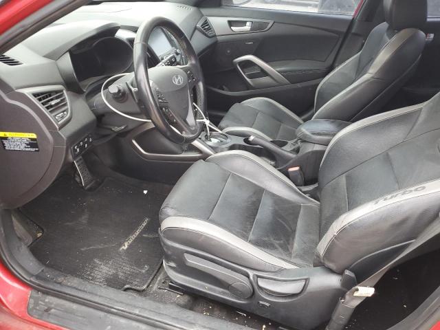 KMHTC6AE3GU278858 - 2016 HYUNDAI VELOSTER TURBO RED photo 7