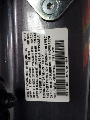 7FARW1H57HE026897 - 2017 HONDA CR-V EX 石墨色 照片 13