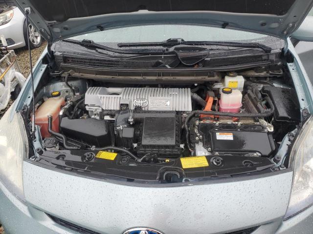 JTDKN3DP9D3032873 - 2013 TOYOTA PRIUS PLUG TURQUOISE photo 11