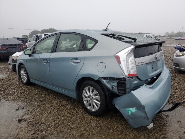 JTDKN3DP9D3032873 - 2013 TOYOTA PRIUS PLUG TURQUOISE photo 2