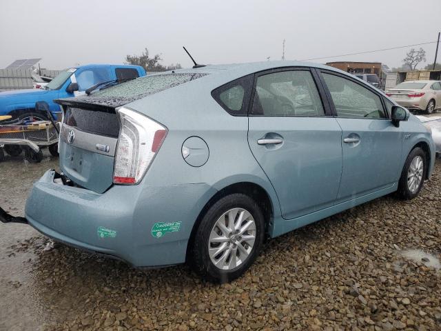 JTDKN3DP9D3032873 - 2013 TOYOTA PRIUS PLUG TURQUOISE photo 3