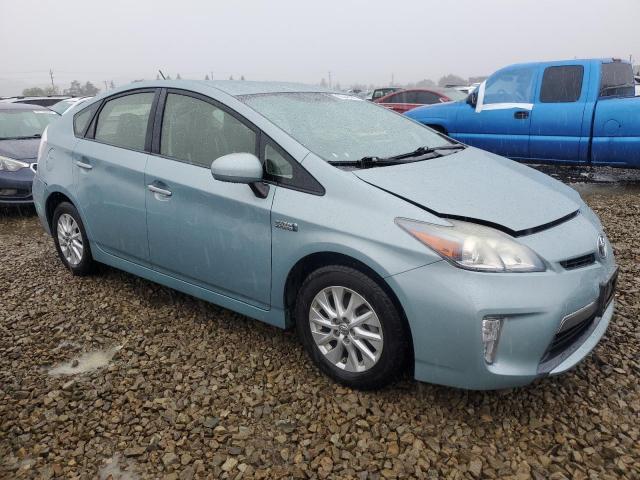 JTDKN3DP9D3032873 - 2013 TOYOTA PRIUS PLUG TURQUOISE photo 4