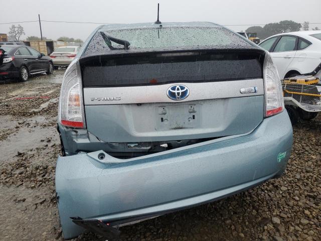 JTDKN3DP9D3032873 - 2013 TOYOTA PRIUS PLUG TURQUOISE photo 6