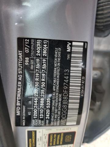 WDCGG8JB8DF974413 - 2013 MERCEDES-BENZ GLK 350 4MATIC SILVER photo 13