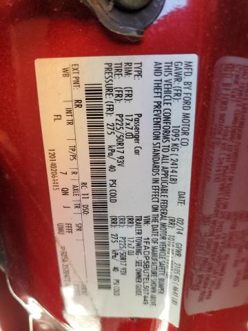 1FADP5BU7EL507449 - 2014 FORD C-MAX SEL RED photo 14