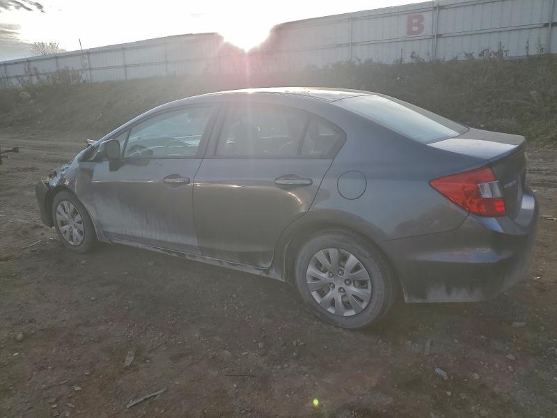 19XFB2F59CE063659 - 2012 HONDA CIVIC LX GRAY photo 2