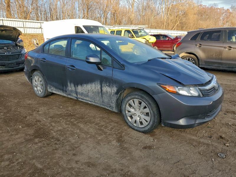 19XFB2F59CE063659 - 2012 HONDA CIVIC LX GRAY photo 4