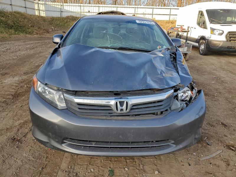 19XFB2F59CE063659 - 2012 HONDA CIVIC LX GRAY photo 5