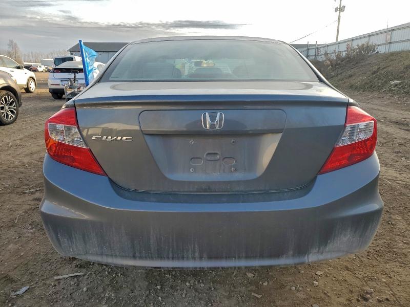 19XFB2F59CE063659 - 2012 HONDA CIVIC LX GRAY photo 6