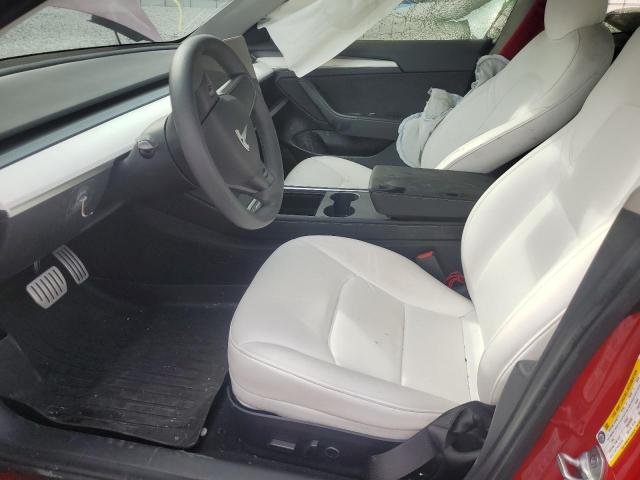 5YJ3E1EC6MF050853 - 2021 TESLA MODEL 3 红色 照片 7