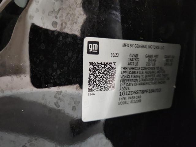 1G1ZD5ST8PF184703 - 2023 CHEVROLET MALIBU LT Schwarz Foto 12