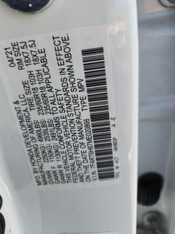 7FART6H87ME020866 - 2021 HONDA CR-V EXL Biały zdjęcie 13