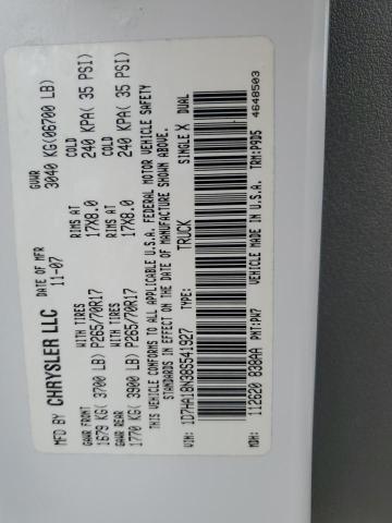 1D7HA18N38S541927 - 2008 DODGE RAM 1500 ST WHITE photo 12