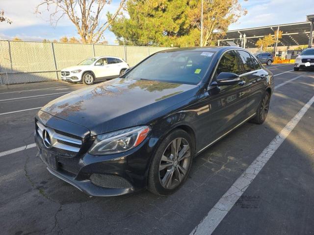 55SWF4KB1FU033791 - 2015 MERCEDES-BENZ C 300 4MATIC BLACK photo 2