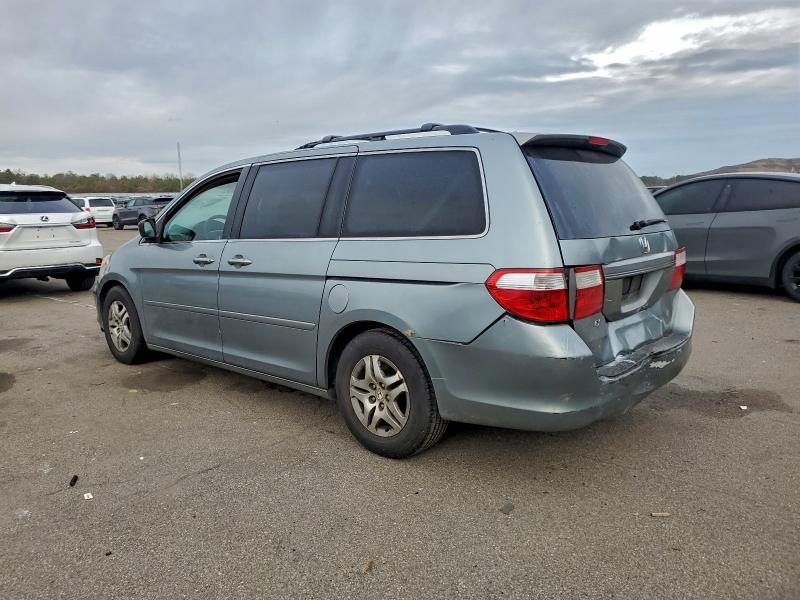 5FNRL38466B005852 - 2006 HONDA ODYSSEY EX TURQUOISE photo 2