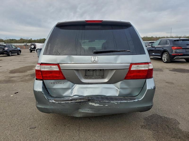 5FNRL38466B005852 - 2006 HONDA ODYSSEY EX TURQUOISE photo 6