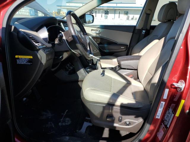 5XYZU3LB9HG448401 - 2017 HYUNDAI SANTA FE S RED photo 7