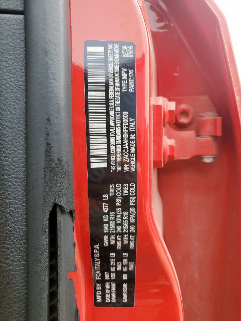 ZACCJAAH6HPF00500 - 2017 JEEP RENEGADE SPORT Kırmızı fotoğraf 13