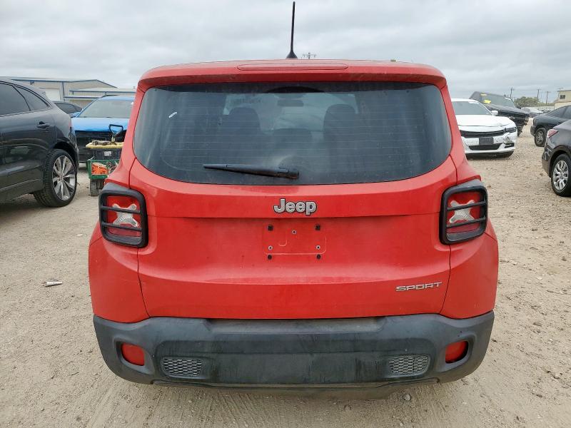 ZACCJAAH6HPF00500 - 2017 JEEP RENEGADE SPORT Kırmızı fotoğraf 6