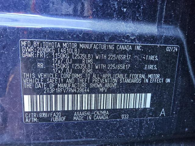 2T3P1RFV7RW439644 - 2024 TOYOTA RAV4 XLE BLUE photo 13