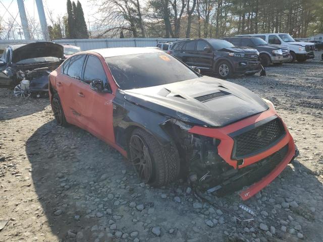 JN1EV7AR2JM445351 - 2018 INFINITI Q50 LUXE 橙色 照片 4