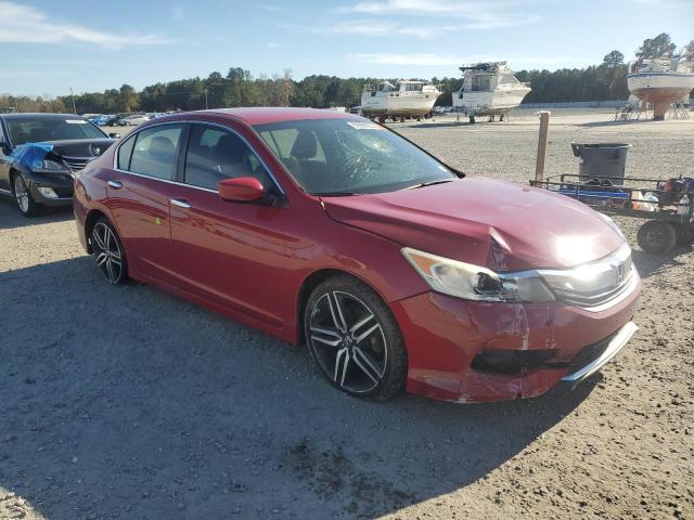 1HGCR2F50HA224944 - 2017 HONDA ACCORD SPORT Rot Foto 4