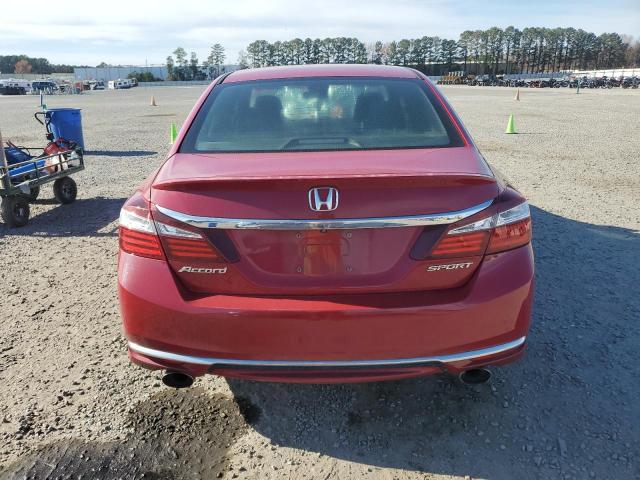 1HGCR2F50HA224944 - 2017 HONDA ACCORD SPORT Rot Foto 6