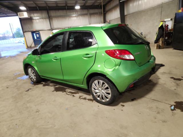 JM1DE1KZ7C0148736 - 2012 MAZDA MAZDA2 GREEN photo 2