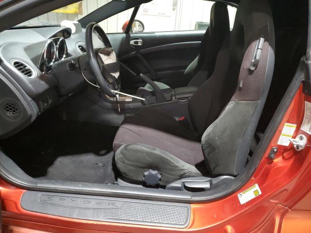 4A3AL25F79E009523 - 2009 MITSUBISHI ECLIPSE SPYDER GS ORANGE photo 7