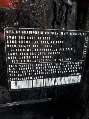 3VV2B7AX9RM135416 - 2024 VOLKSWAGEN TIGUAN SE 黑色 照片 14