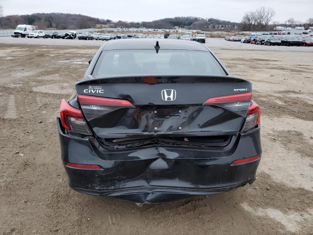 2HGFE2F59NH549243 - 2022 HONDA CIVIC SPORT Siyah fotoğraf 6