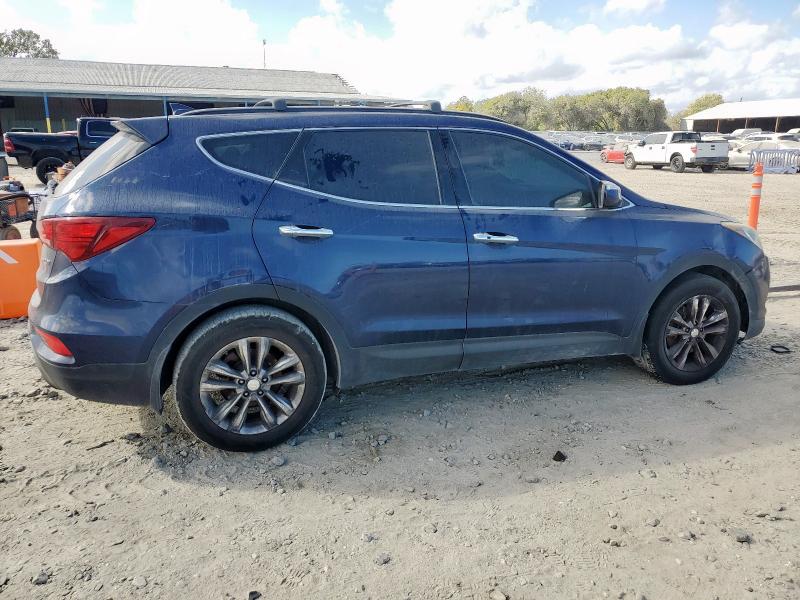 5XYZU4LA7JG548337 - 2018 HYUNDAI SANTA FE S Azul foto 3