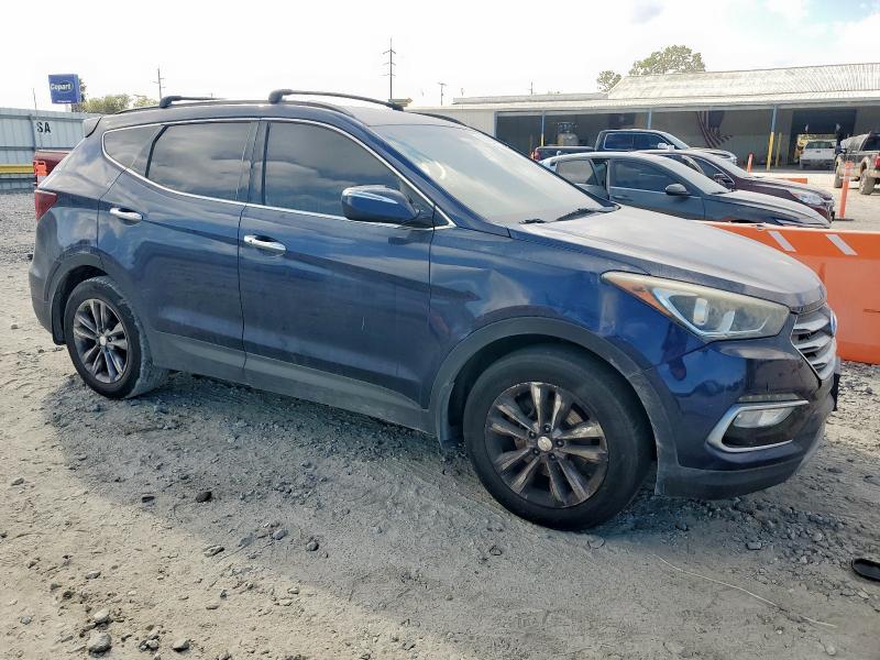 5XYZU4LA7JG548337 - 2018 HYUNDAI SANTA FE S Azul foto 4
