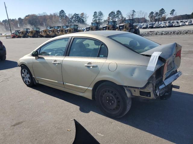 1HGFA16577L061064 - 2007 HONDA CIVIC LX GOLD photo 2