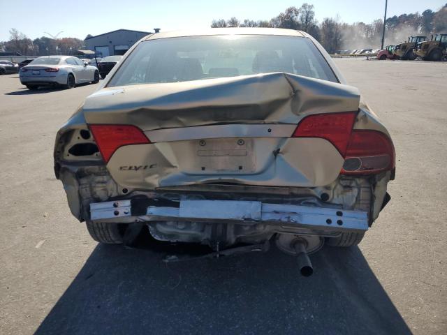 1HGFA16577L061064 - 2007 HONDA CIVIC LX GOLD photo 6