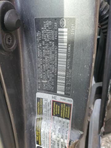4T4BE46K98R028797 - 2008 TOYOTA CAMRY CE GRAY photo 13