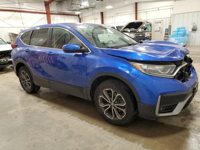 7FARW2H86ME000169 - 2021 HONDA CR-V EXL BLUE photo 4