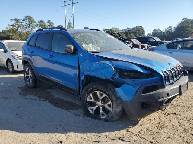 1C4PJMBS1HW652068 - 2017 JEEP CHEROKEE TRAILHAWK BLUE photo 4