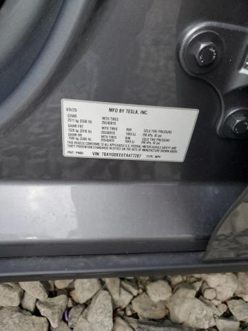 7SAYGDEE6TA477287 - 2026 TESLA MODEL Y GRAY photo 13