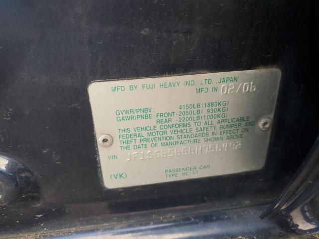 JF1SG65656H756492 - 2006 SUBARU FORESTER 2.5X PREMIUM BLUE photo 12