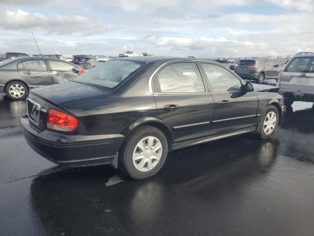 KMHWF25S04A078031 - 2004 HYUNDAI SONATA GL BLACK photo 3